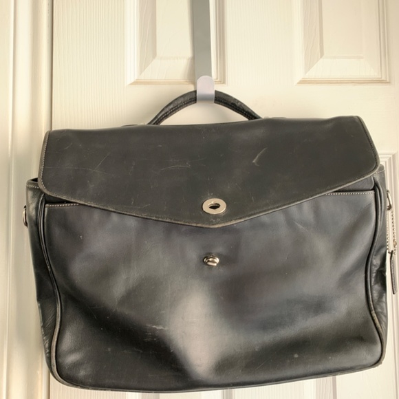 SOLD SOLD Vintage-ish COACH Leather Soft Sided Briefcase - Picture 4 of 13